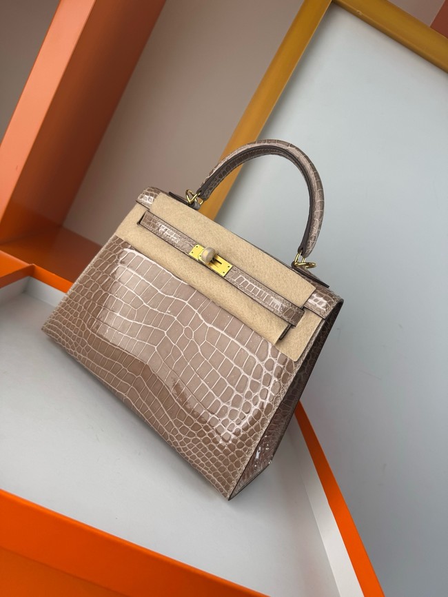 Hermes Kelly Shoulder Bags Nile crocodile leather KL3598-10