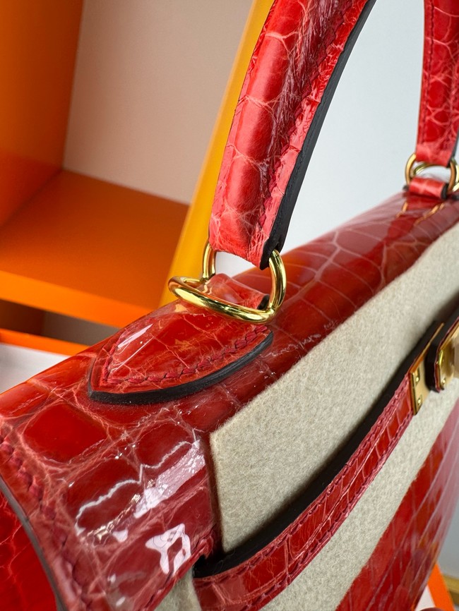 Hermes Kelly Shoulder Bags Nile crocodile leather KL3598-13