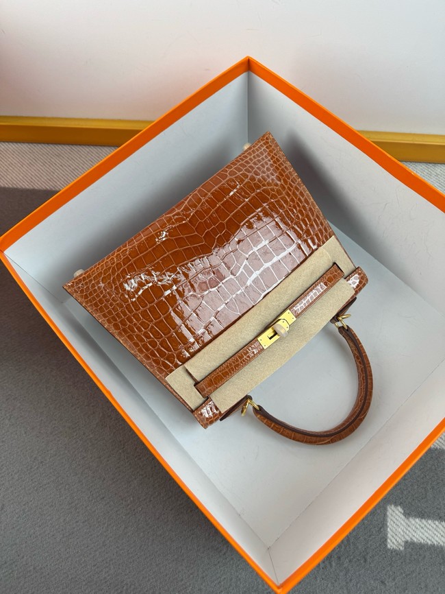 Hermes Kelly Shoulder Bags Nile crocodile leather KL3598-8