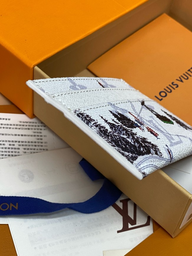 Louis Vuitton Double Card Holder M14864 White