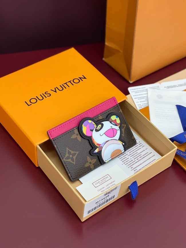 Louis Vuitton Double Card Holder M14864 brown