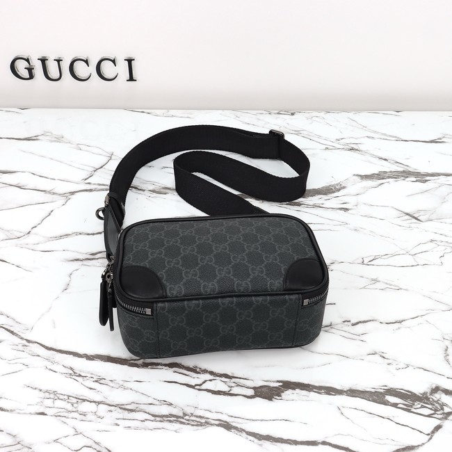 GUCCI GG Emblem mini crossbody bag 821217 black