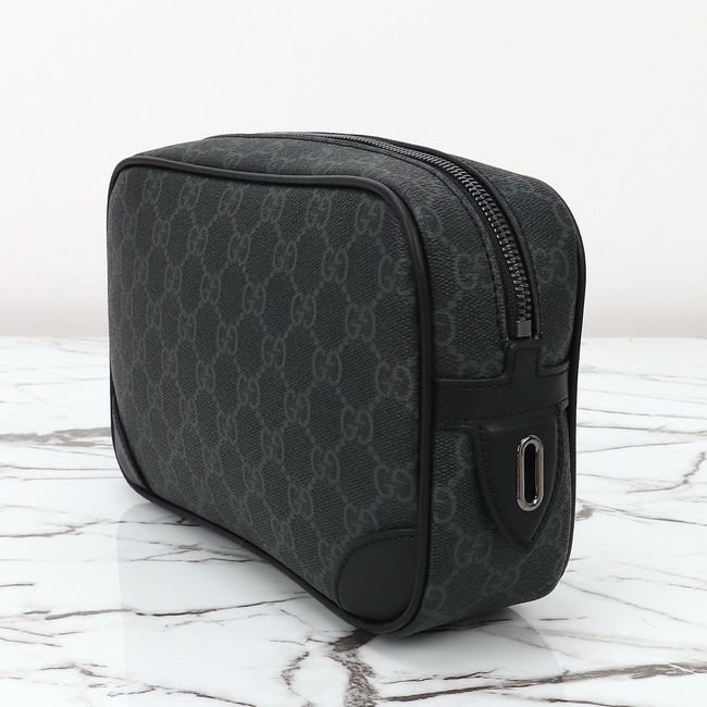 GUCCI Supreme canvas Clutche 821164 black