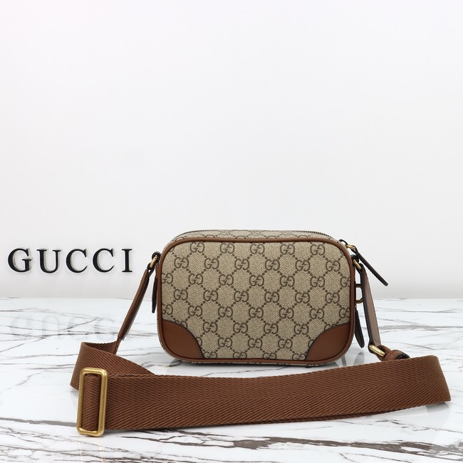 GUCCI GG Emblem mini crossbody bag 821217 brown