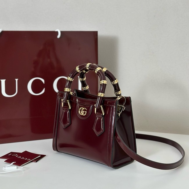 Gucci Diana small tote bag 832936 Rosso Ancora red