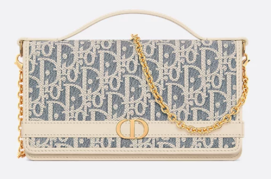 DIOR 30 Montaigne Cigale Pouch with Chain S4302