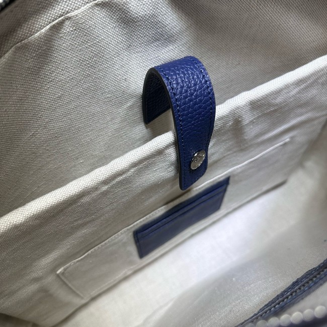 Gucci Jumbo GG Leather Briefcase 658573 blue