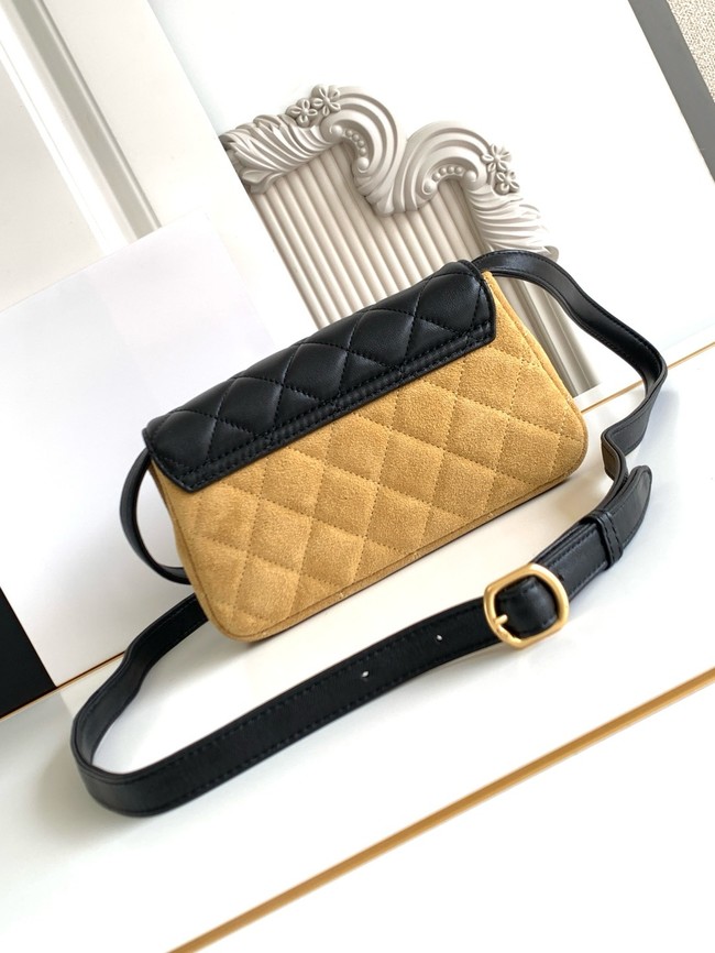 Chanel MINI FLAP BAG AS4677 TAN