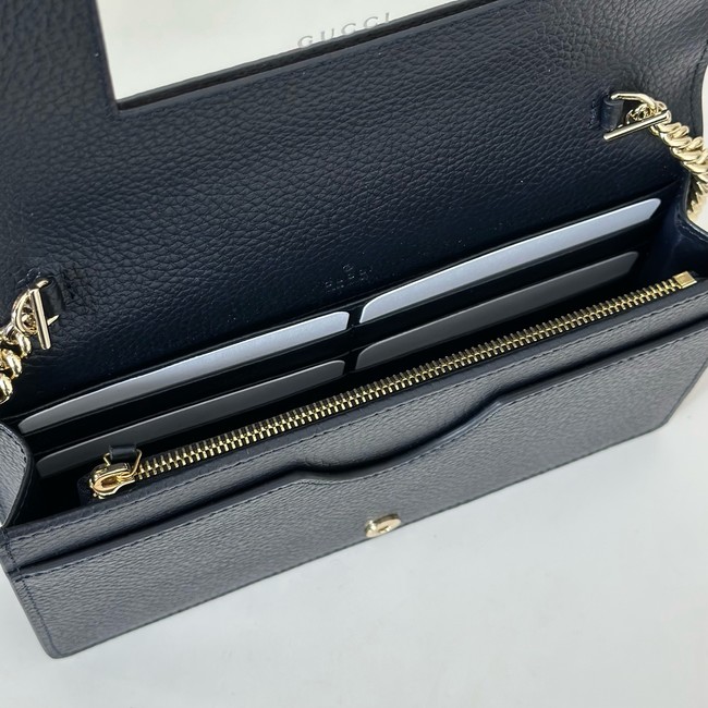 Gucci GG Marmont bi-color wallet on chain 497985 ariation beige and blue Supreme