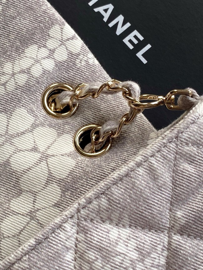 Chanel Flap Bag AS5454 gray & White