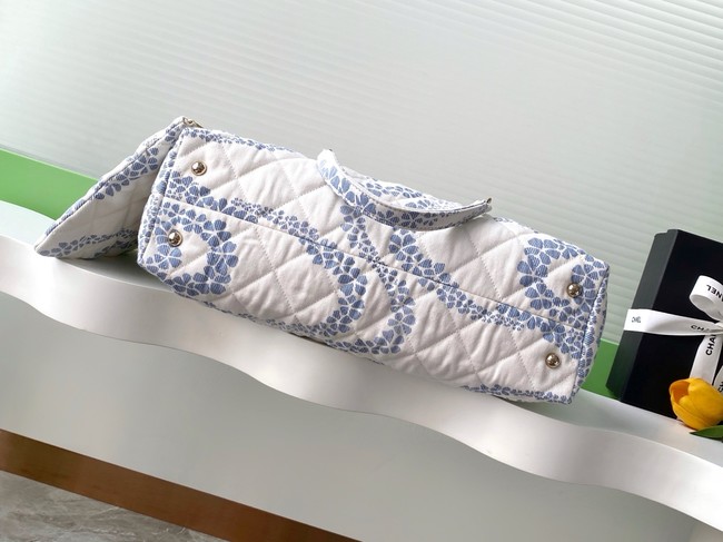 Chanel Shopping Bag AS5429 Light blue & White