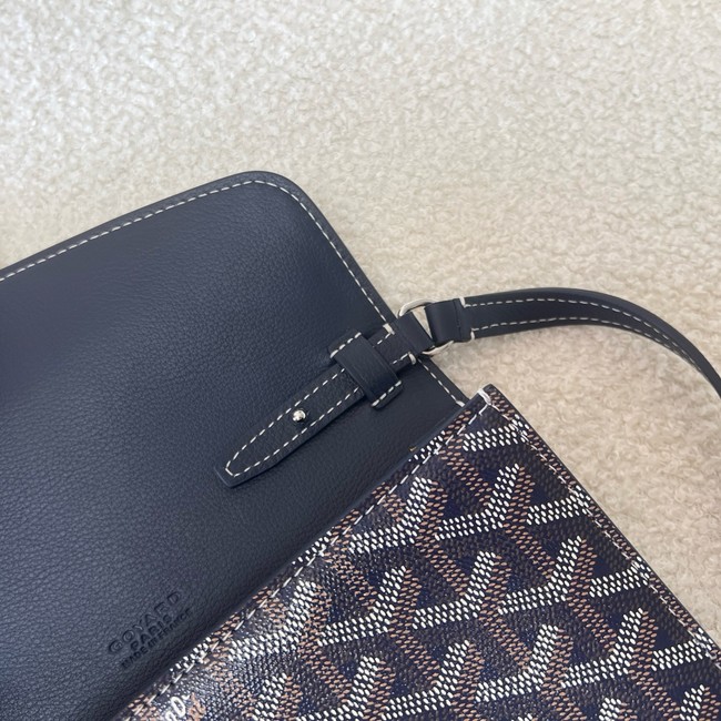 Goyard Calfskin Leather Shoulder Bag 55698 blue