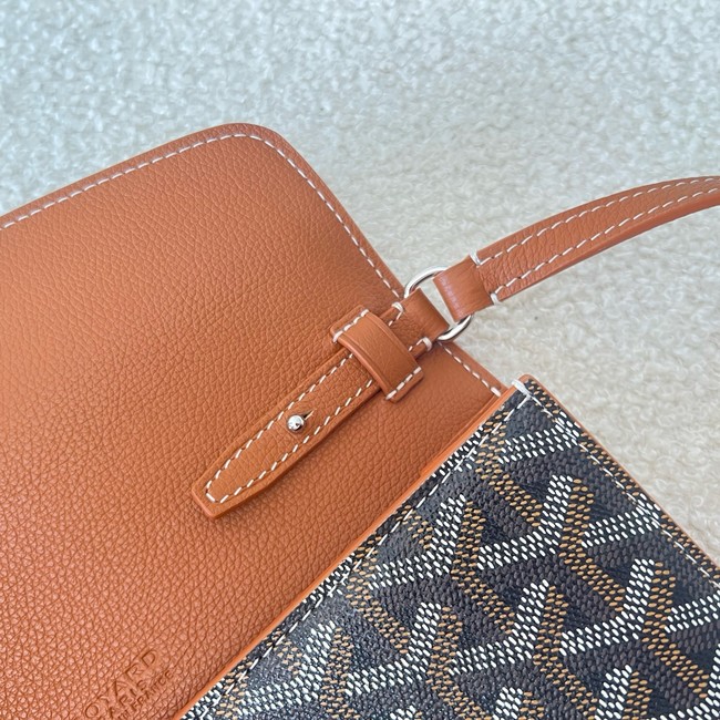 Goyard Calfskin Leather Shoulder Bag 55698 brown