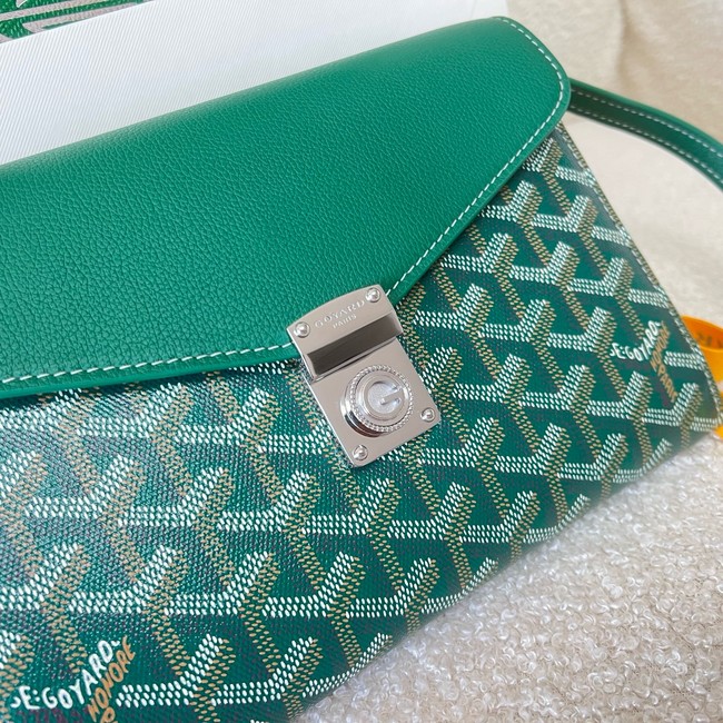 Goyard Calfskin Leather Shoulder Bag 55698 green