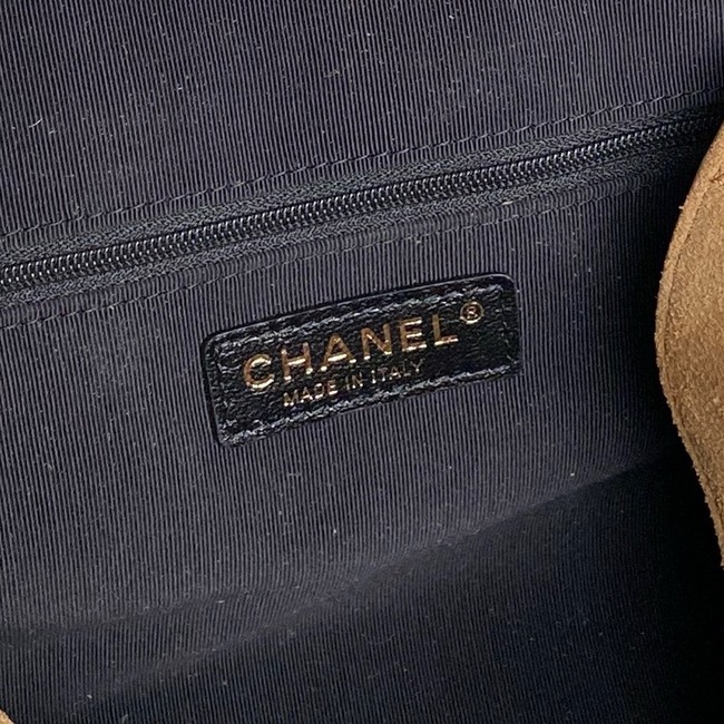 CHANEL Shopping Bag AS5634 Brown & Black