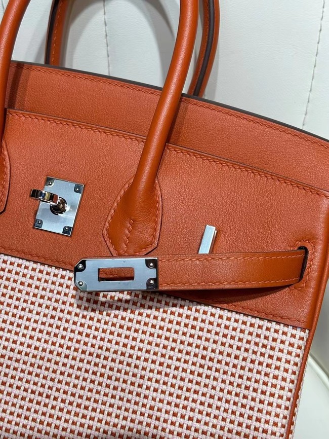 Hermes Birkin Bag togo Leather&Canvas 77886-1 