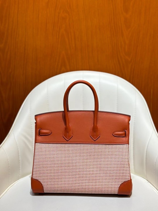Hermes Birkin Bag togo Leather&Canvas 77886-1 