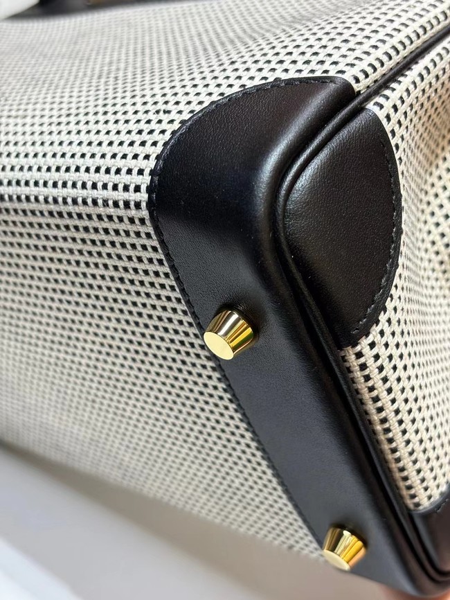 Hermes Birkin Bag togo Leather&Canvas 77886-3