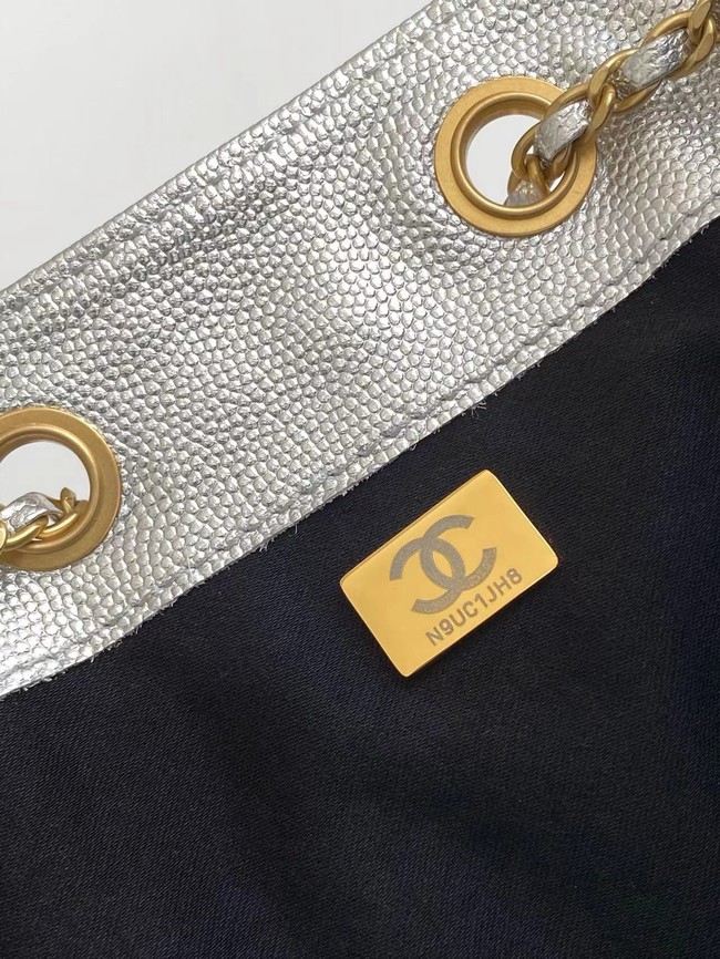 Chanel Grained Calfskin HOBO BAG AS5311 Silver