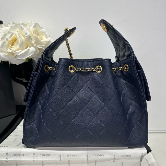 CHANEL 25 SMALL HANDBAG AS5293 dark blue
