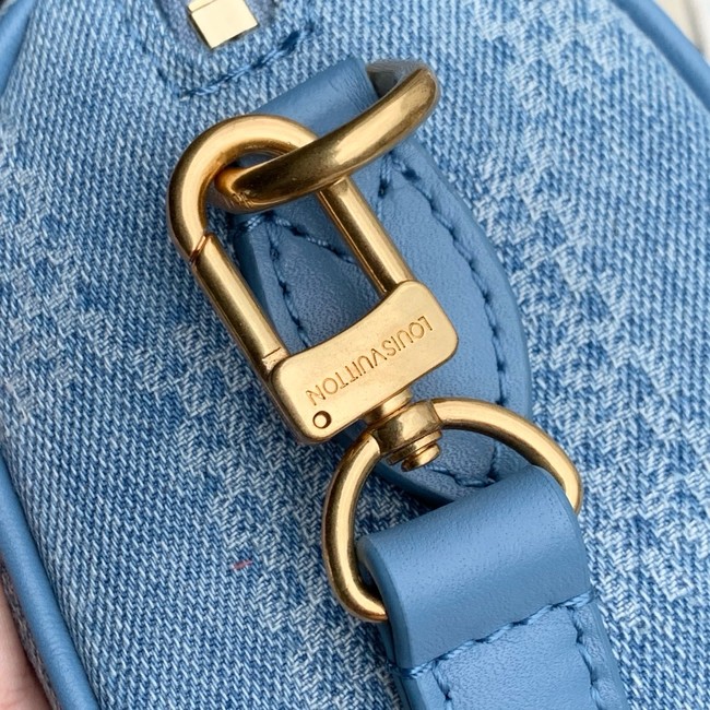 Louis Vuitton Speedy 18 Bandouliere N00208 Denim Blue