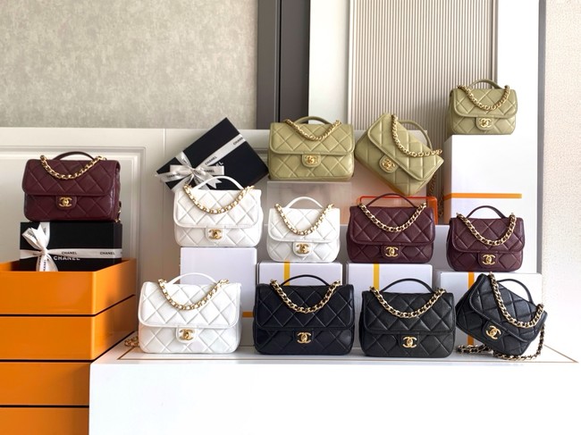 CHANEL Large Flap Bag AS5642 Dark Brown