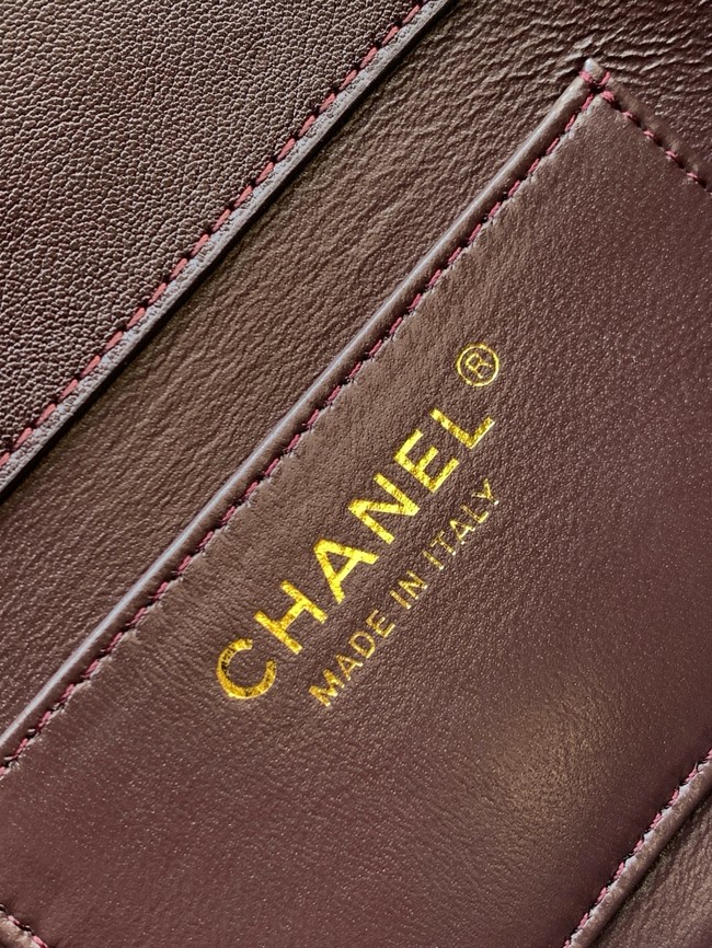 CHANEL Large Flap Bag AS5642 Dark Brown