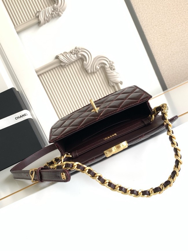 CHANEL Mini Flap Bag AS5618 Dark Brown