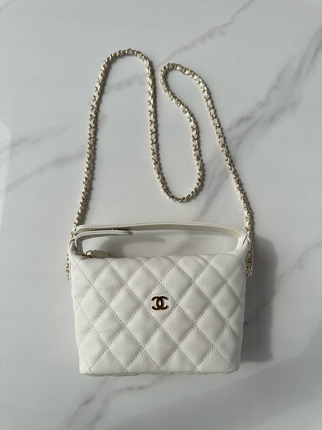 Chanel MINI Shoulder Bag Calfskin AS4386 Cream