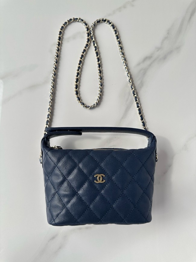 Chanel MINI Shoulder Bag Calfskin AS4386 dark blue