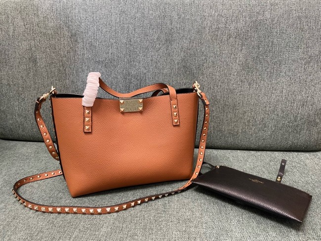 VALENTINO VLOGO calfskin Shoulder Bag 0001 tan