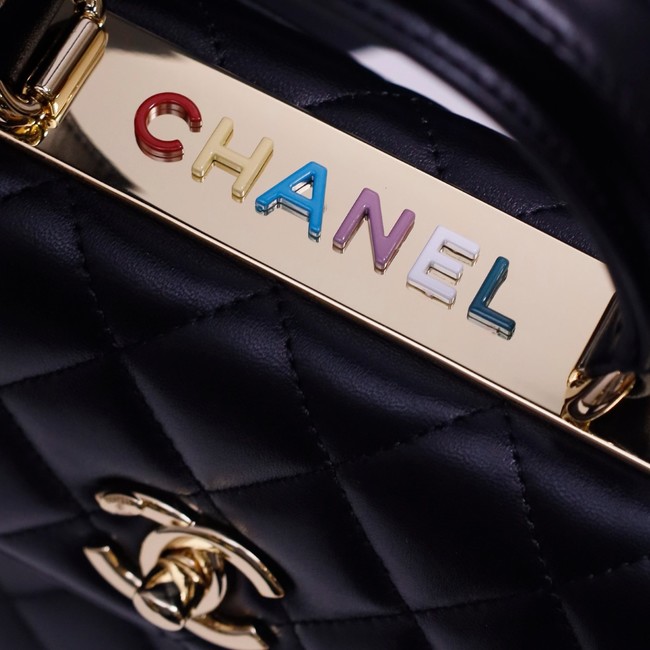 CHANEL mini Flap Bag With Top Handle 4654-2