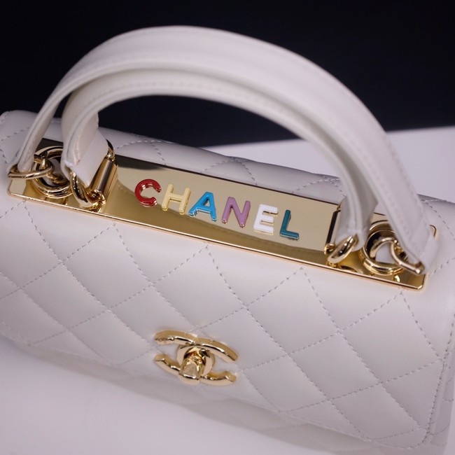 CHANEL mini Flap Bag With Top Handle 4654-3