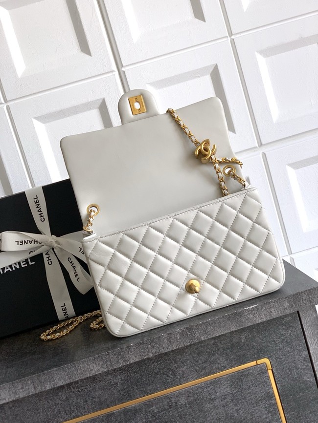Chanel Flap Bag AS5756  Light Grey