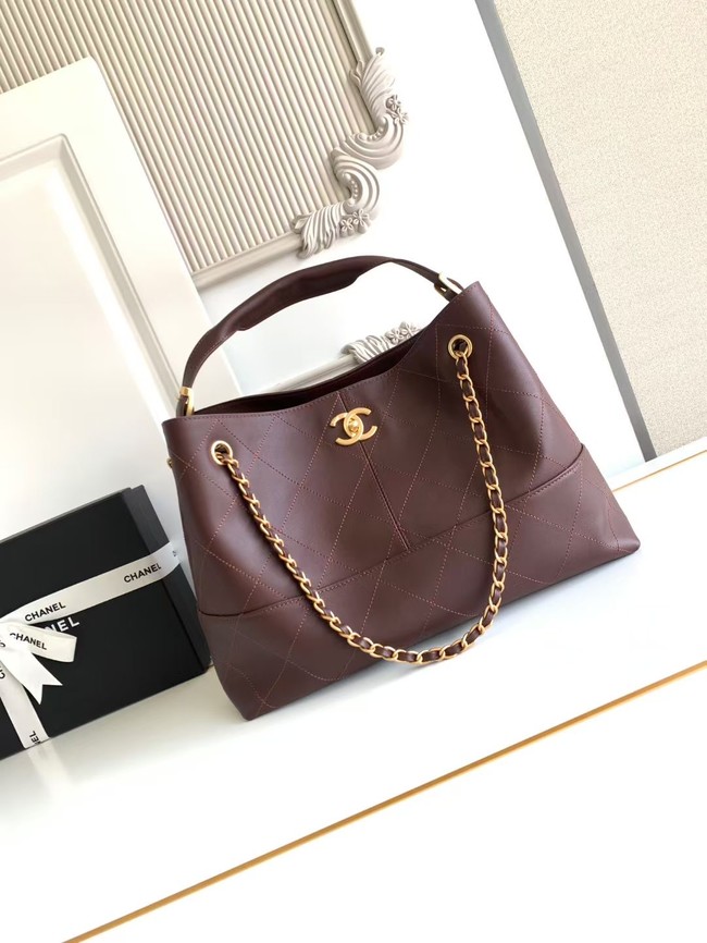 CHANEL Shopping Bag AS5434 burgundy