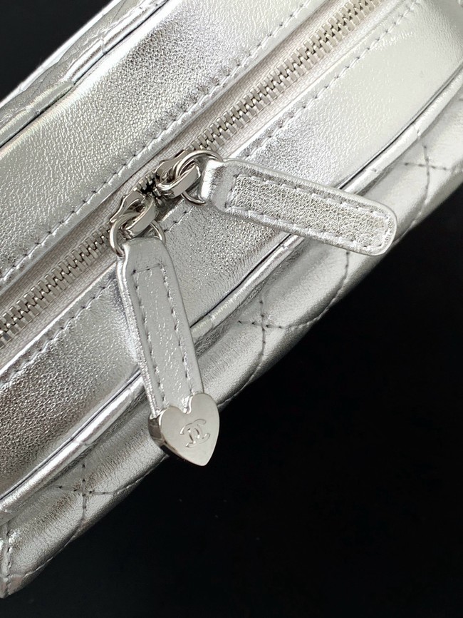 CHANEL Lambskin Heart Bag AS5764 Silvery