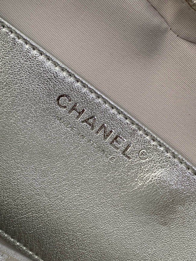 CHANEL Lambskin Heart Bag AS5764 Silvery