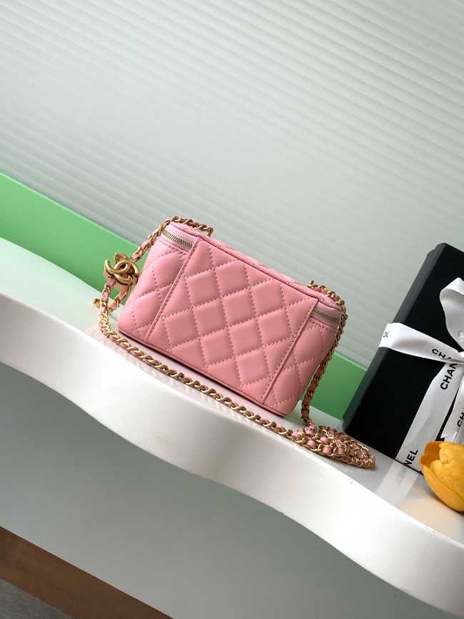 CHANEL Lambskin Vanity with Chain AP3940 pink