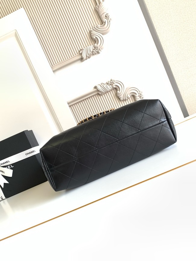 CHANEL Shopping Bag AS5434 black&burgundy