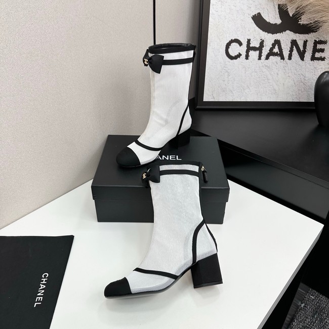 Chanel Mesh and brocade Ankle boots 45008-1