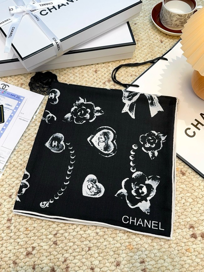 Chanel Square Scarf Silk Jacquard XT264