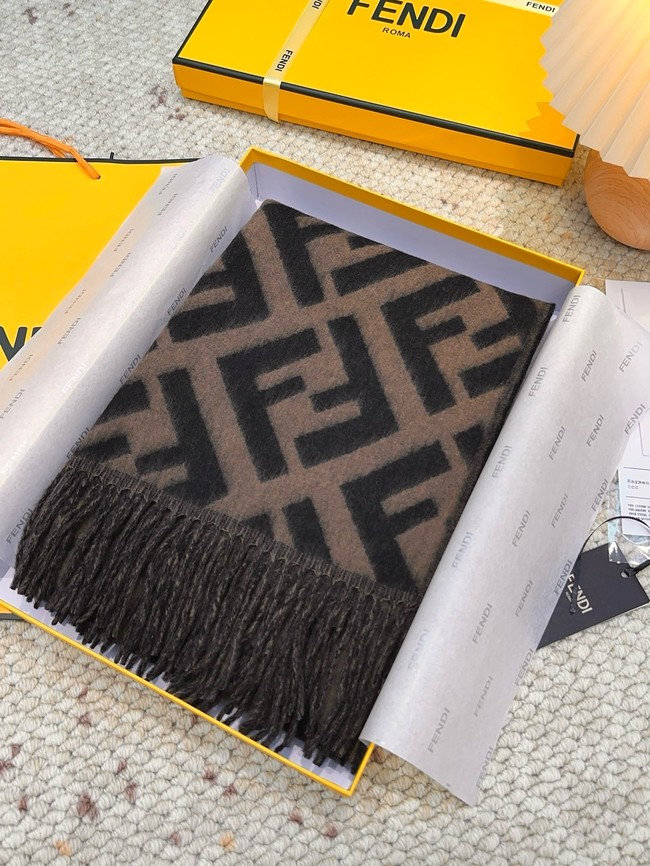 Fendi FF classic pattern cashmere scarf XT262