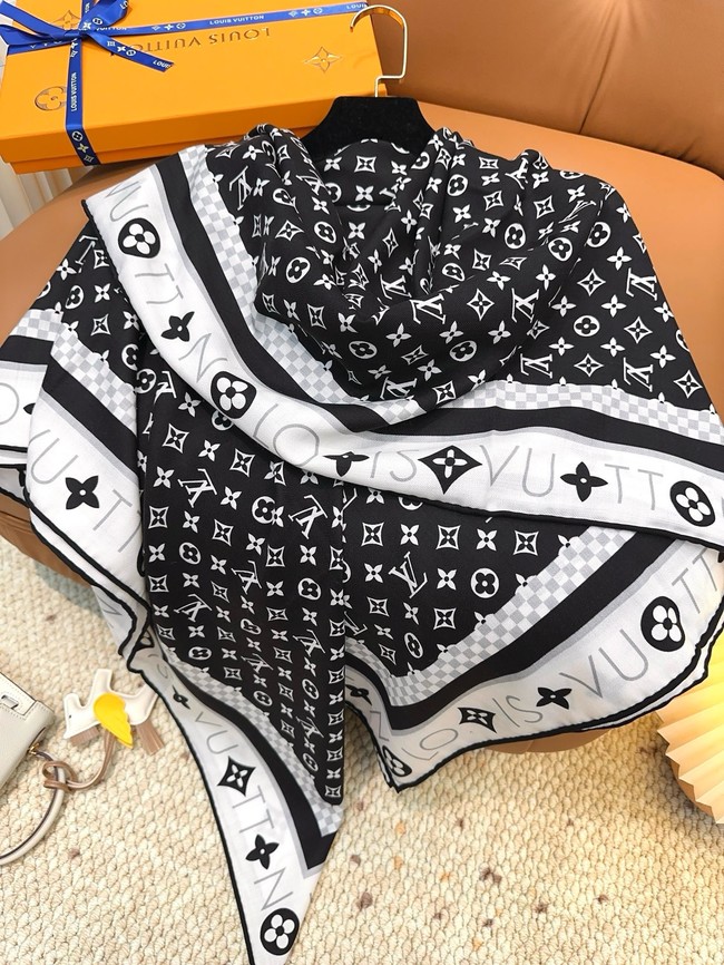 Louis Vuitton Square Scarf Silk Jacquard XT266