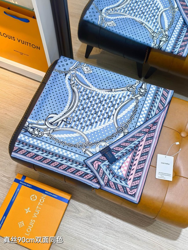 Louis Vuitton Square Scarf Silk Jacquard XT276