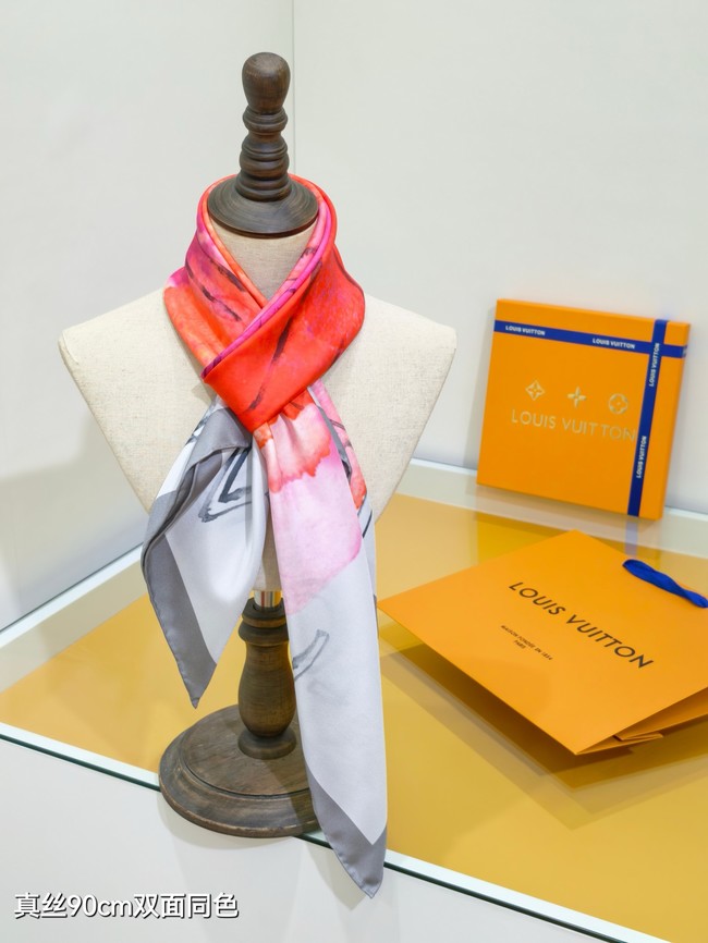 Louis Vuitton Square Scarf Silk Jacquard XT277