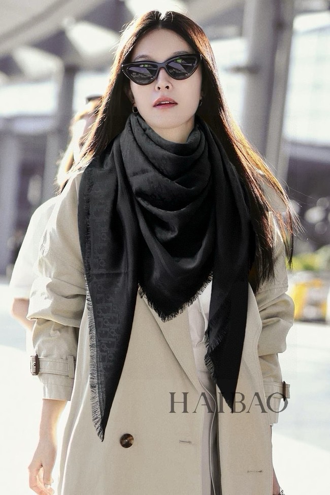 Dior Oblique Shawl Rosewood Pink Cashmere and Silk Jacquard KY079