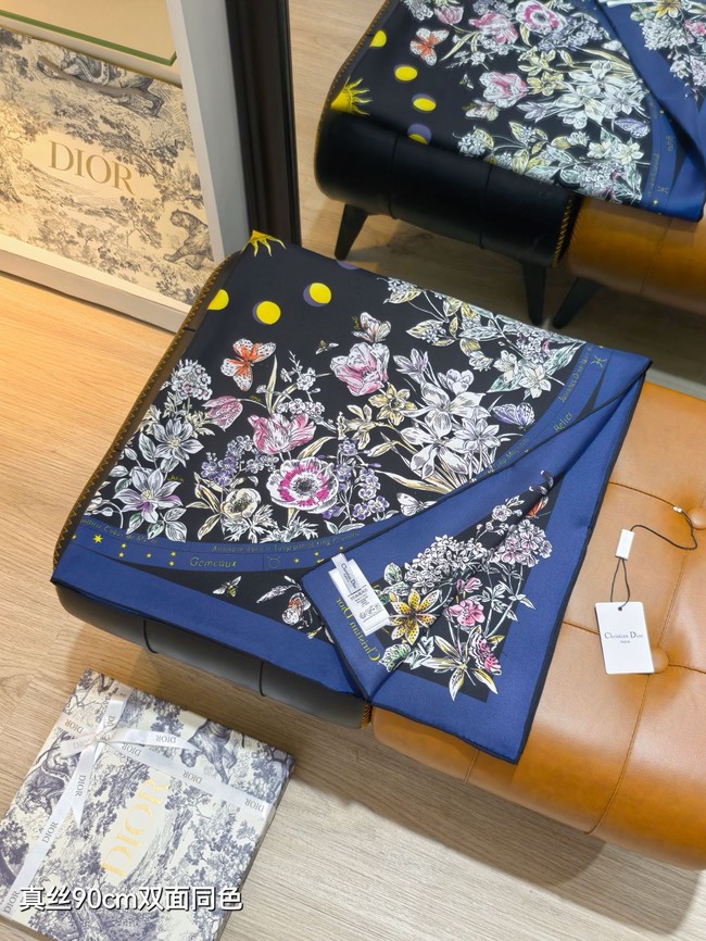 Dior Silk Twill Square Scarf KY072