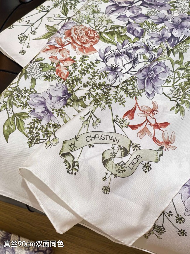 Dior Silk Twill Square Scarf KY074