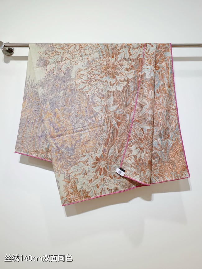 Hermes Shawl Cashmere and Silk Jacquard KY088