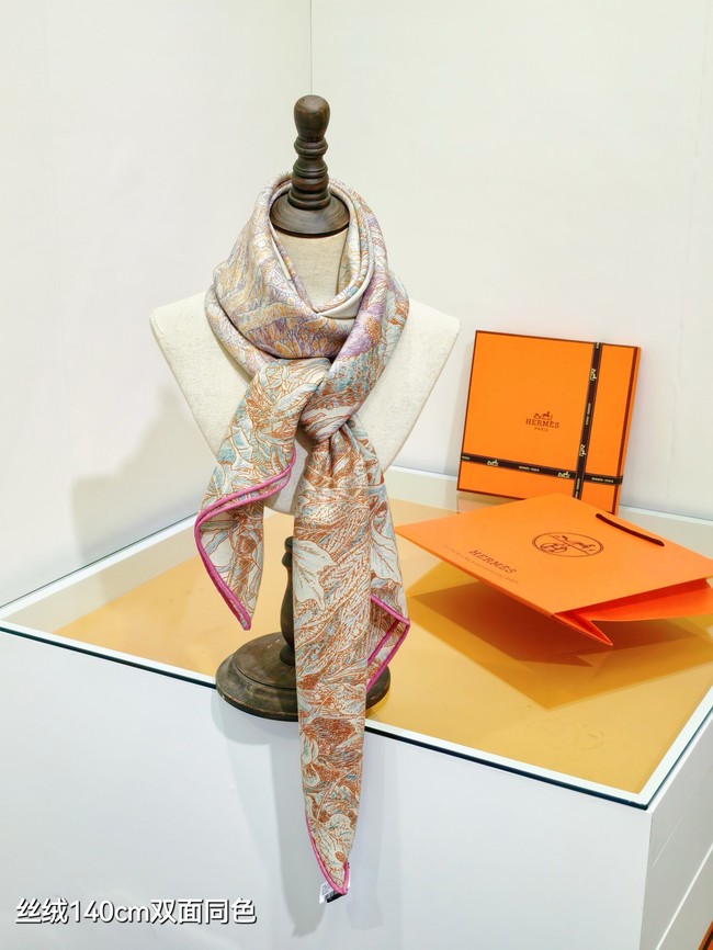 Hermes Shawl Cashmere and Silk Jacquard KY088